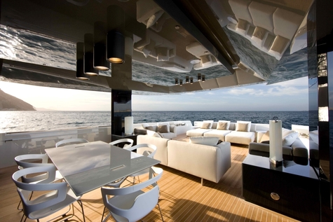 Yacht charter in Moscow ARCADIA 85 GOOD LIFE