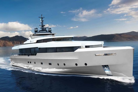 Aluminium yacht for sale ADMIRAL IMPERO 40 Meters RPH