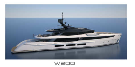 Motor yachts from 50 meters Wider 200 