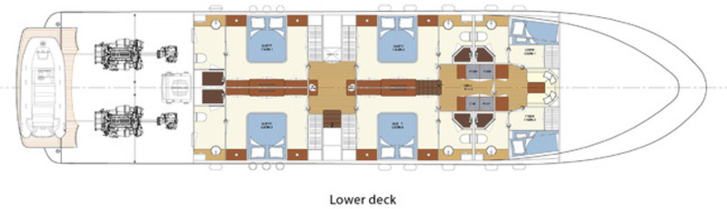 Lower deck