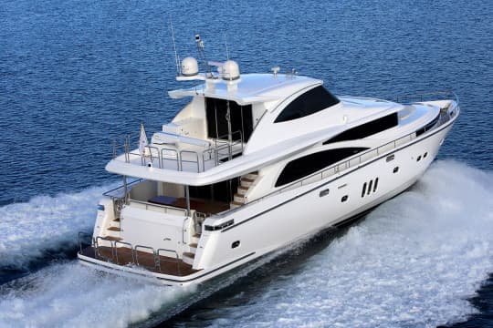 JOHNSON 83’ SKYLOUNGE W/FISHING COCKPIT