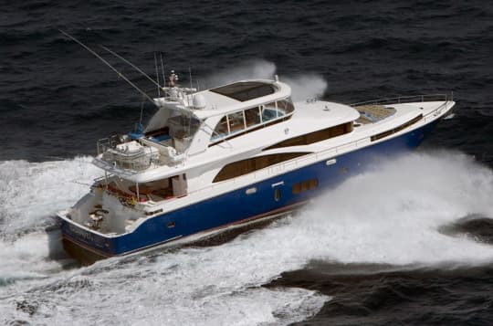 JOHNSON 83' FLYBRIDGE W/FISHING COCKPIT