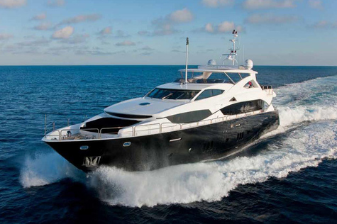 Yacht charter in Monte-Carlo Sunseeker BLACK & WHITE