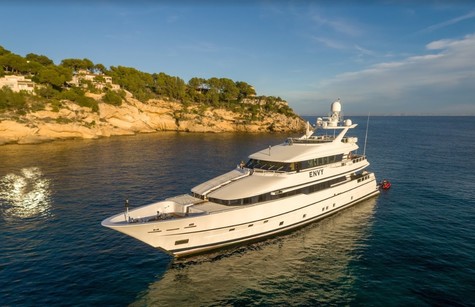 Yacht charter in the Cote d'Azur  Lurssen ENVY