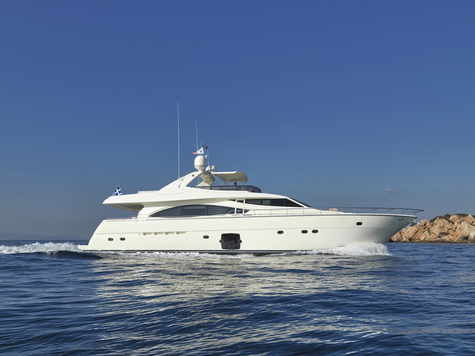 Elite yachts charter Ferretti JULIE M
