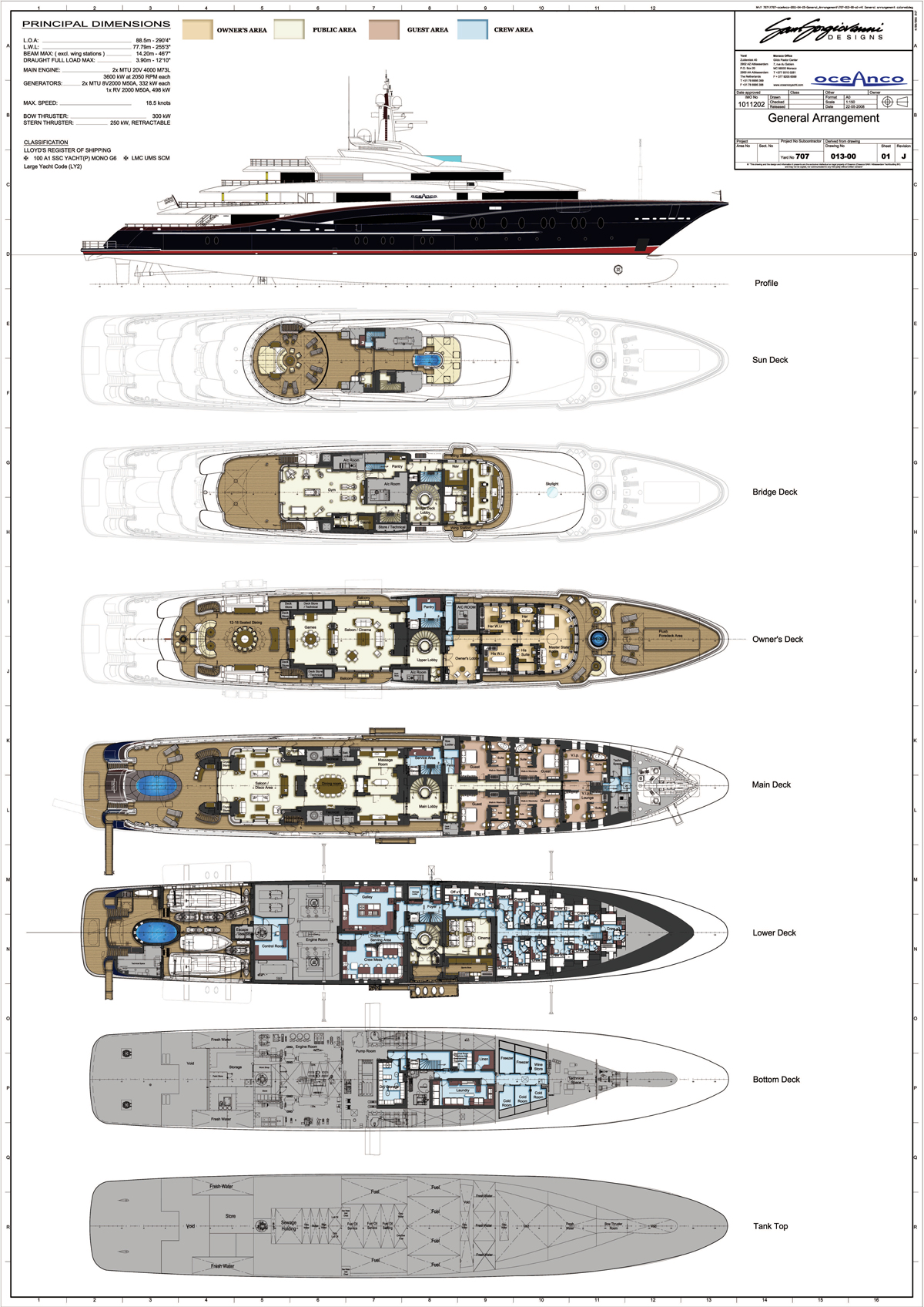NIRVANA deckplans - Arcon Yachts